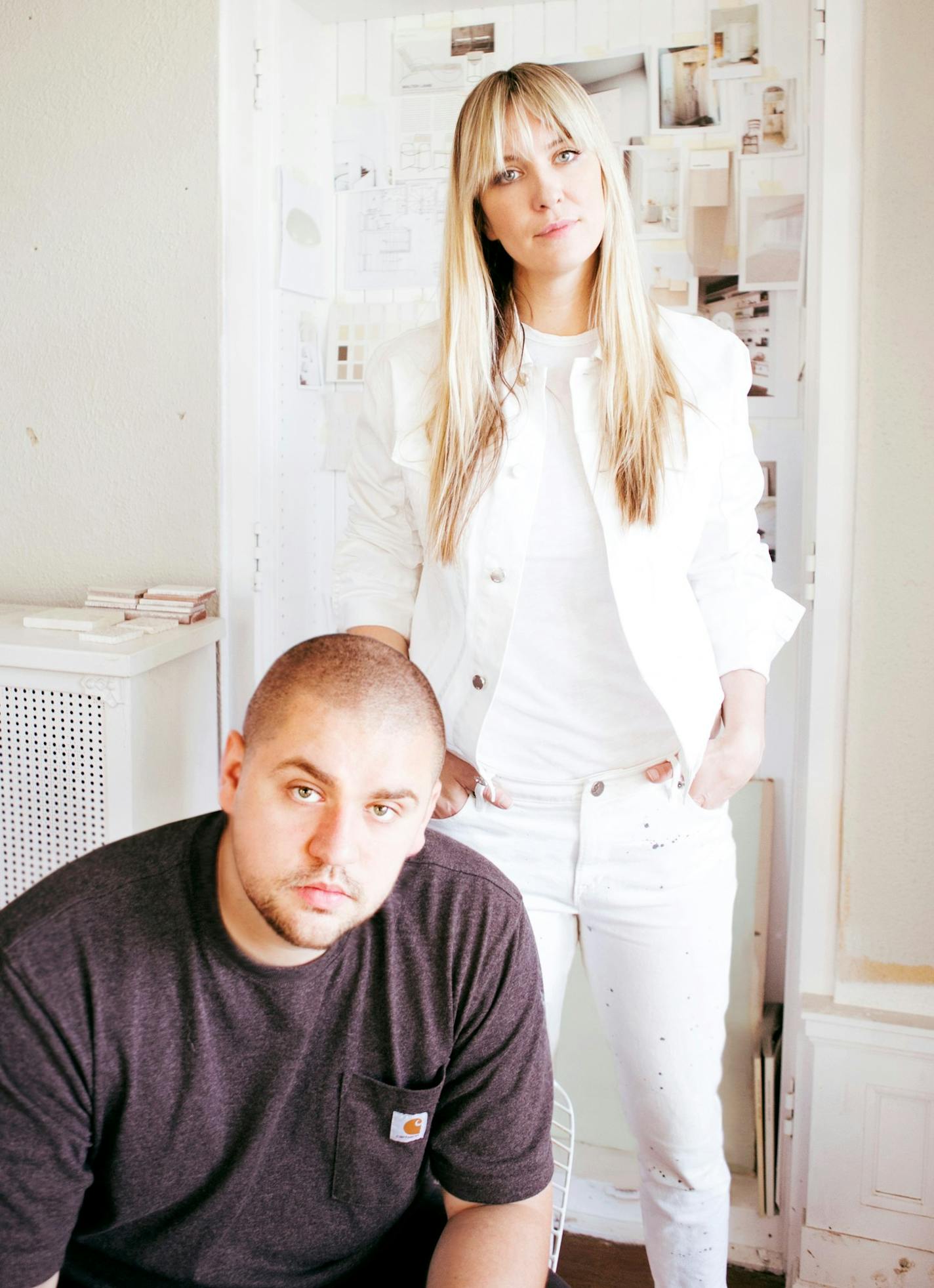 Josef Harris, sitting, and Liz Gardner, co-founders, Bodega Ltd.