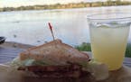 The BLT, with lemonade, at Sandcastle at Lake Nokomis.