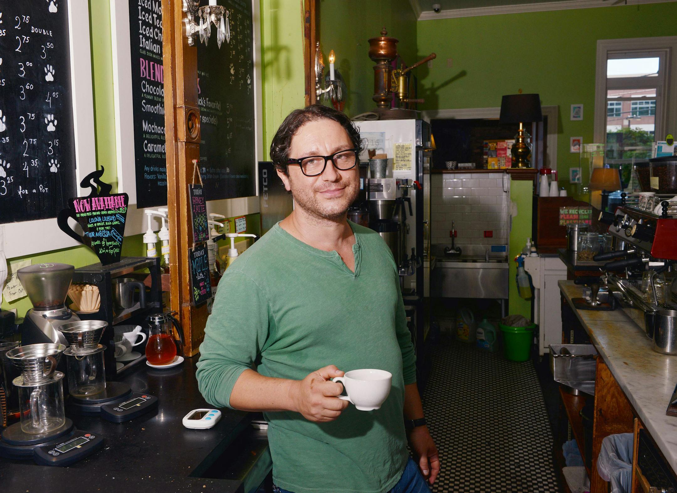 Nikolay Ivanov, owner of Big Dog Coffee in Pittsburgh, Pa. (Nate Guidry/Pittsburgh Post-Gazette/TNS)