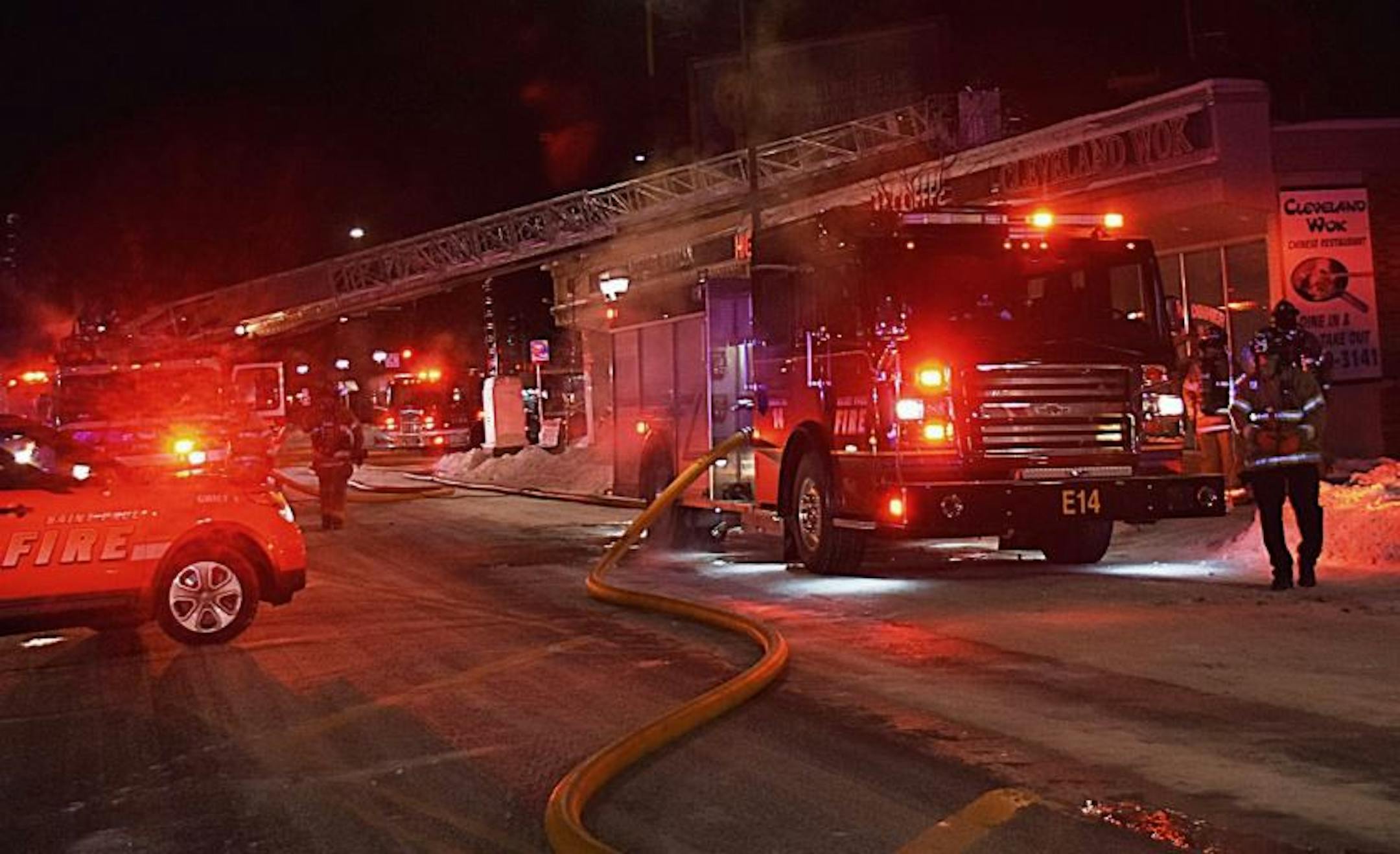 Cleveland Wok suffered serious damage in a fire over the weekend.