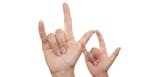 iStockphoto.com Mother and son using American Sign Language to say I Love You.