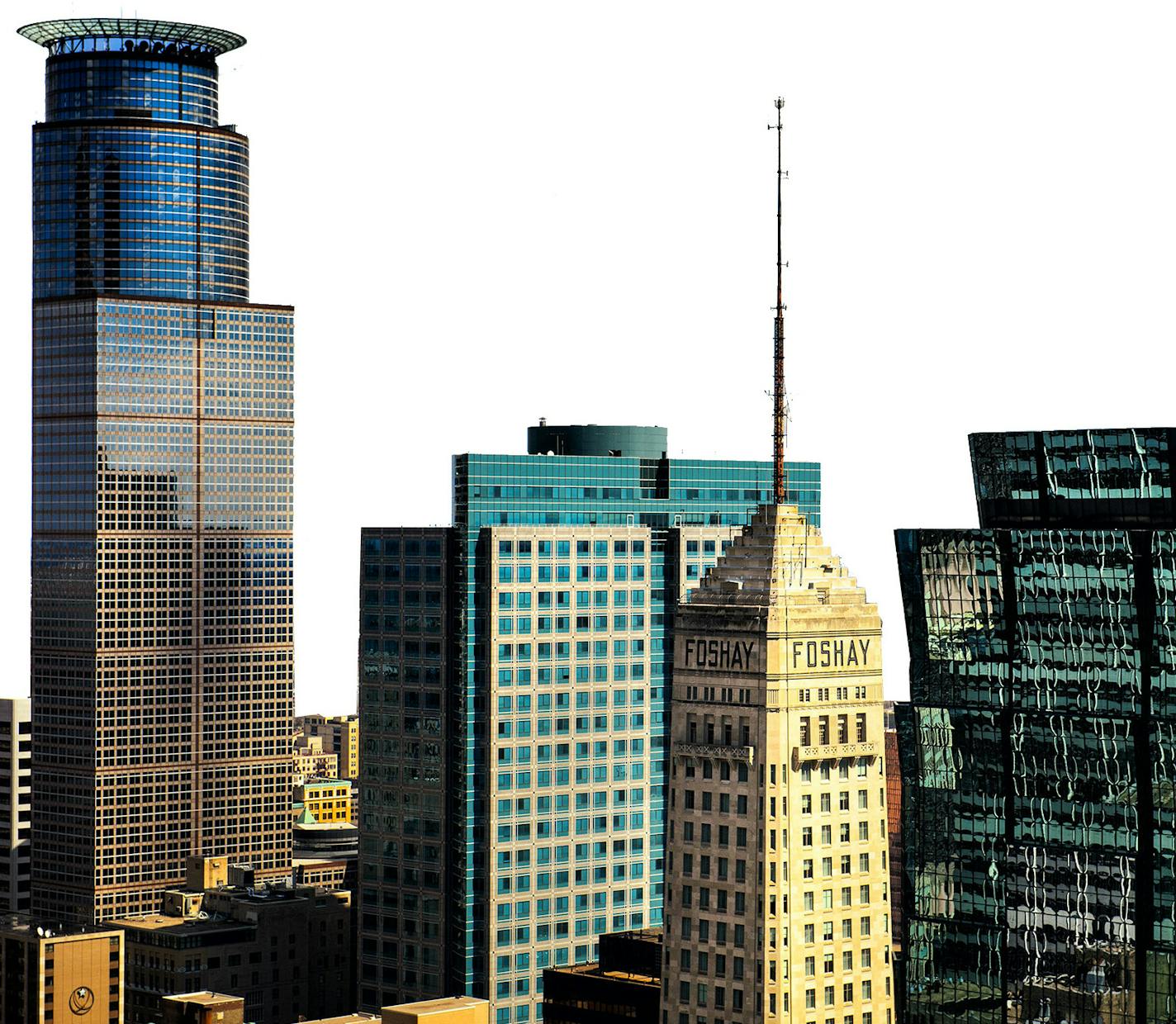 Minneapolis skyline with Capella Tower, IDS, Foshay, others. ] GLEN STUBBE * gstubbe@startribune.com Friday, April 10, 2015 EDS, seen from Target HQ 26th floor. USE FOR ANY PURPOSE ORG XMIT: MIN1504101706485089