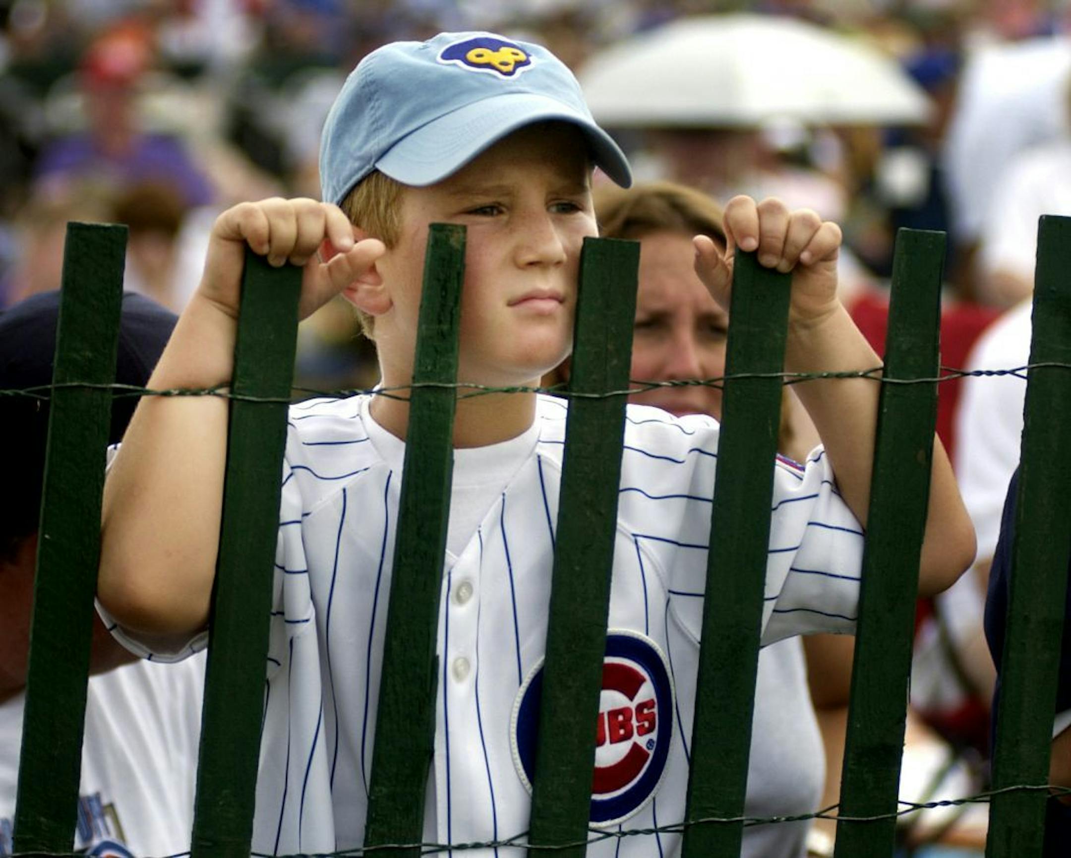 File photo: A young baseball fan.