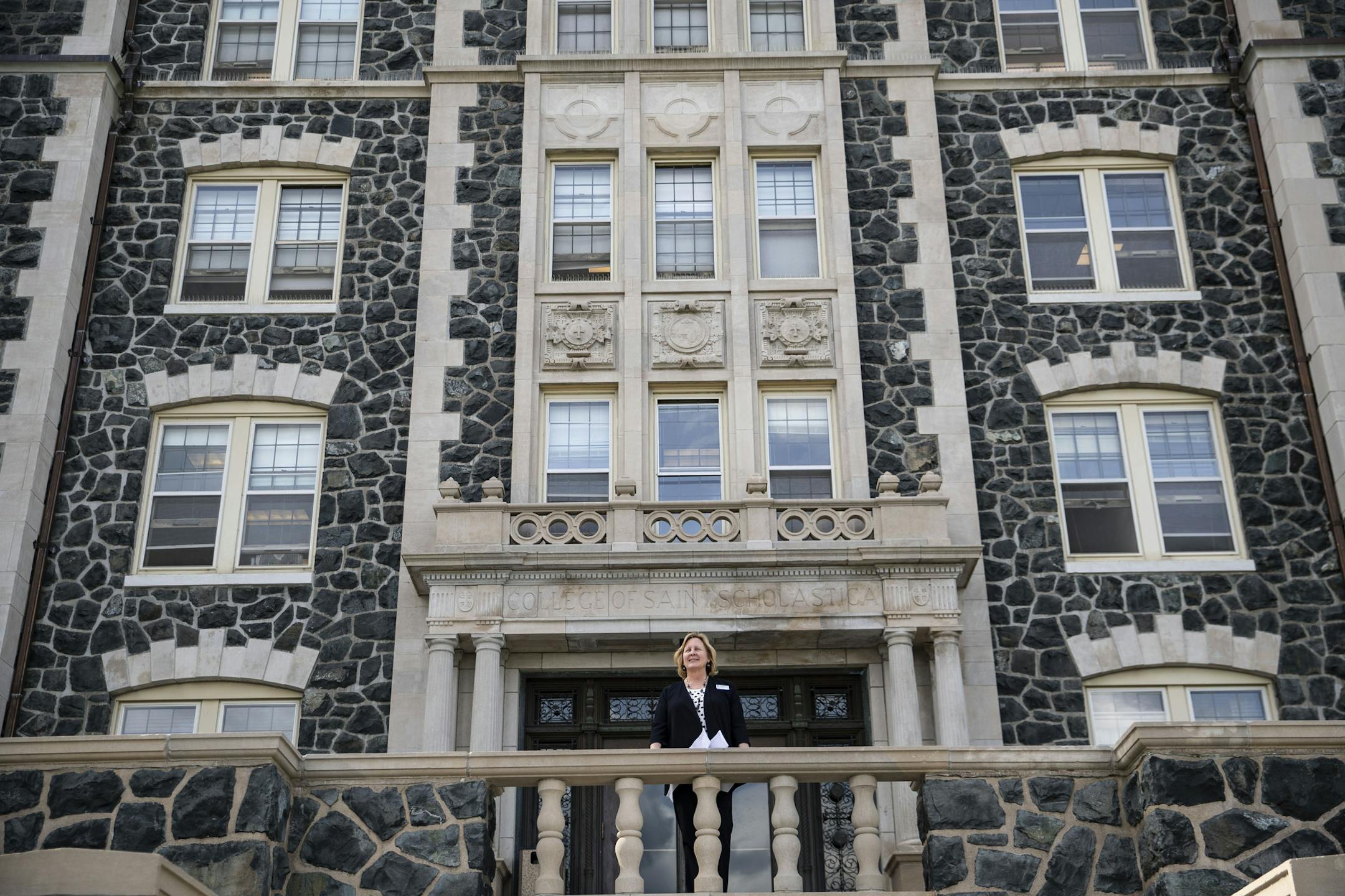 College of St. Scholastica President Barbara McDonald poses for a portrait in September. The college announced nearly $4 million in federal and private grants Wednesday. ORG XMIT: MIN1910071948570674