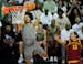 Baylor guard Kendall Brown dunked over Iowa State forward Robert Jones, when the teams met March 5.