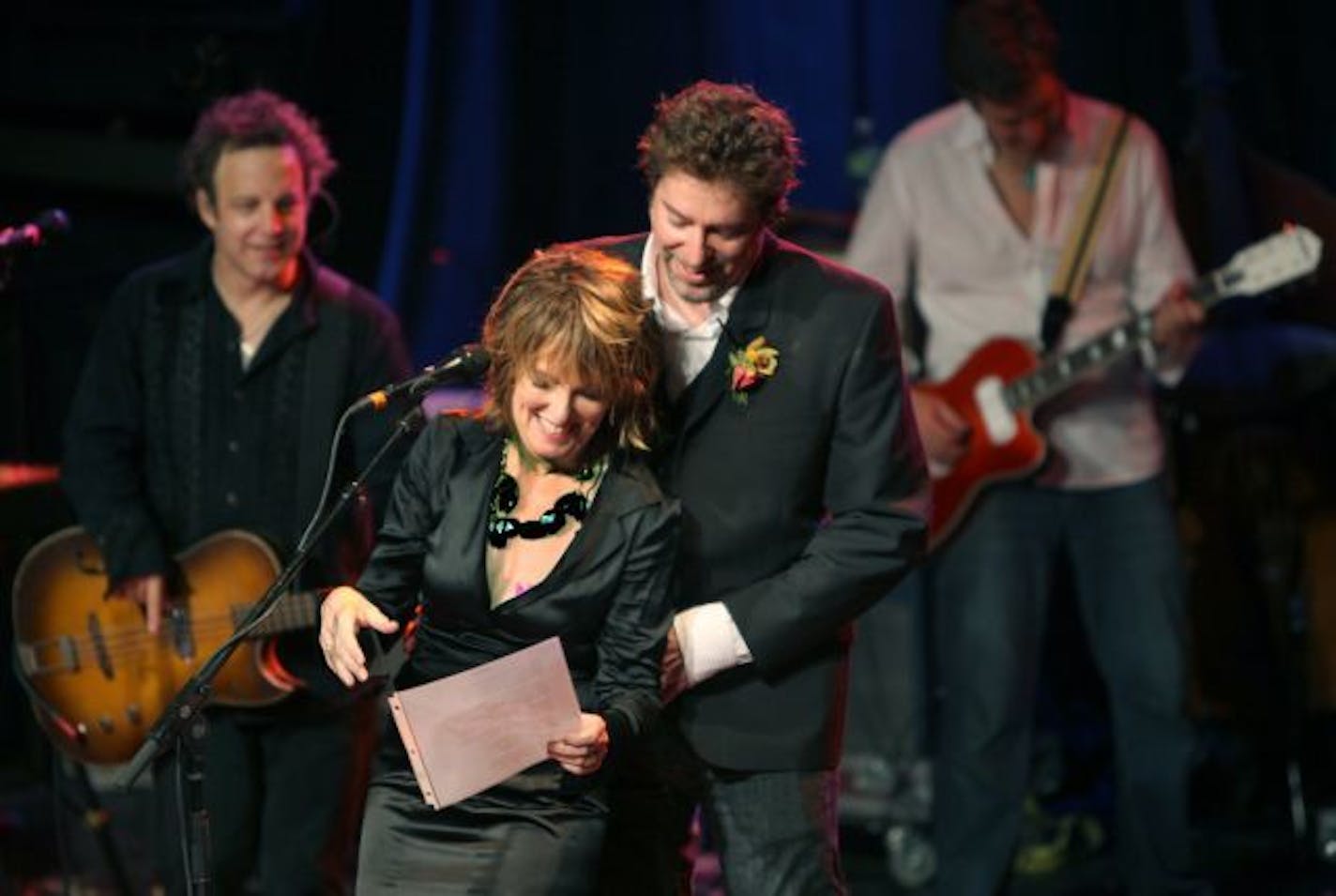 Lucinda Williams married Tom Overby at First Avenue. Here, Tom joins in on the last couple of songs.