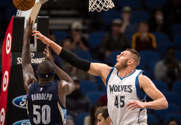Center Cole Aldrich, a big man in the Wolves&#x2019; bench rotation, makes the most of his minutes, such as when he contested a shot by Memphis&#x2019