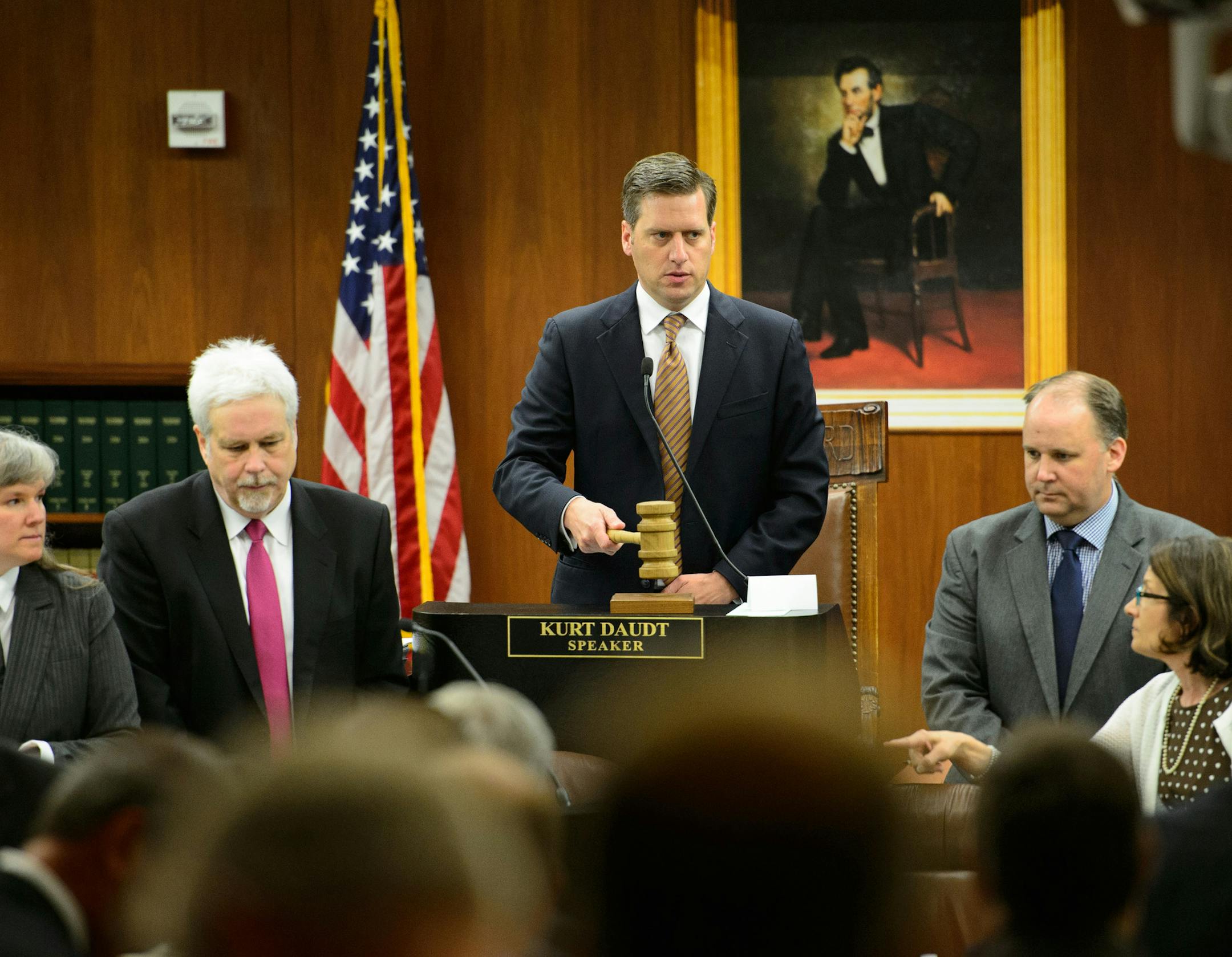Speaker Kurt Daudt, R-Crown, brought the brought the House to order on Friday to start an extraordinary special session.
