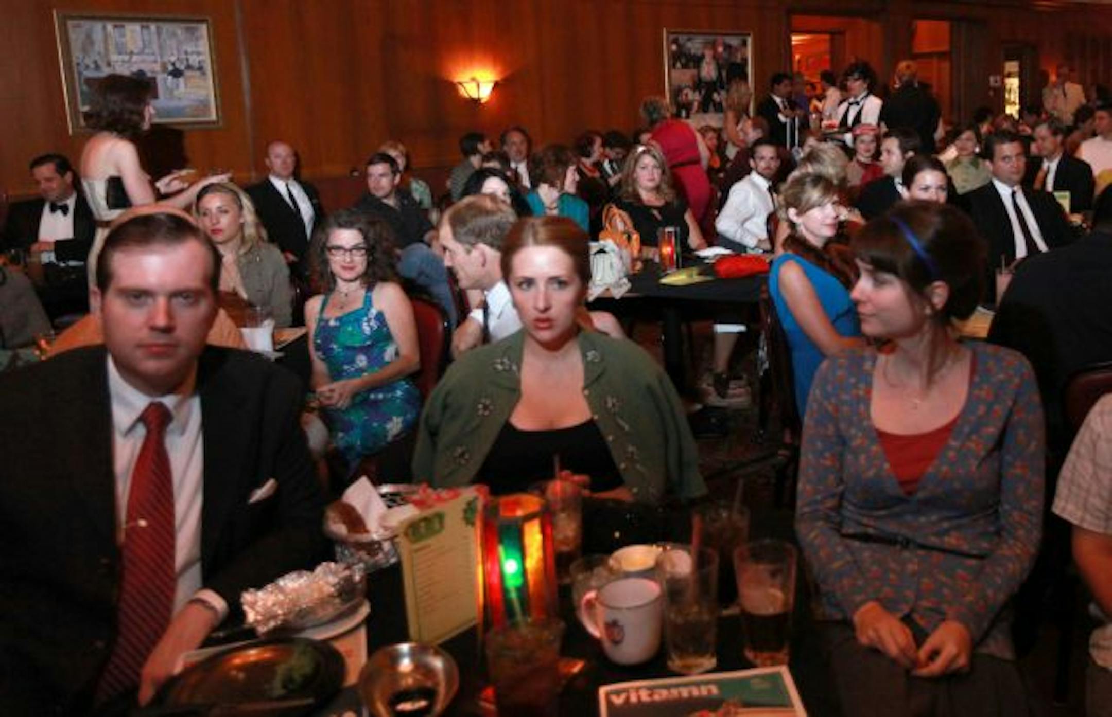 Patrons dressed for the occasion at last year's "Mad Men" season premiere party at Jax Cafe.