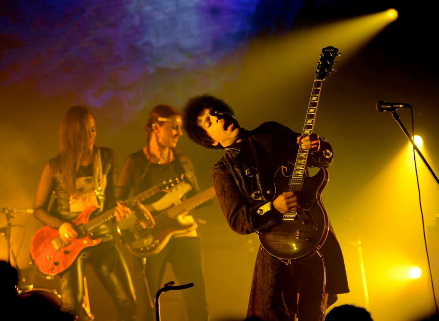 VANCOUVER, BC - APRIL 15: (Exclusive Coverage) Prince and 3RDEYEGIRL perform at Vogue Theatre on April 15, 2013 in Vancouver, Canada. (Photo by Kevin Mazur/WireImage) ORG XMIT: 166580823