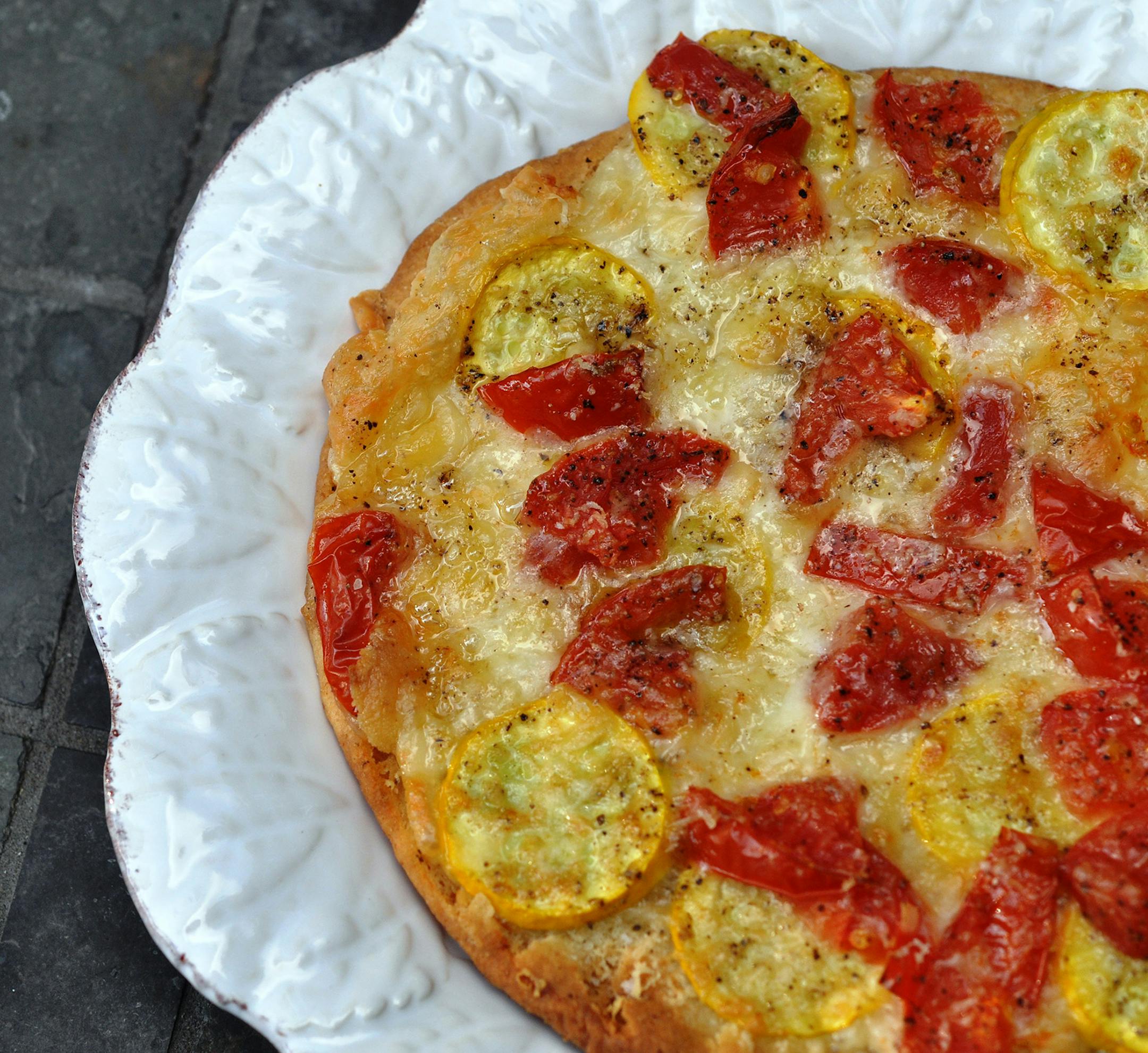 Photo by Meredith Deeds, Special to the Star Tribune Veggie Pita Pizza for Healthy Family.