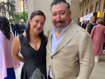 Kate and Gustavo Romero, co-owners of Oro by Nixta in Minneapolis, at the James Beard Awards in Chicago on Monday, June 10.
