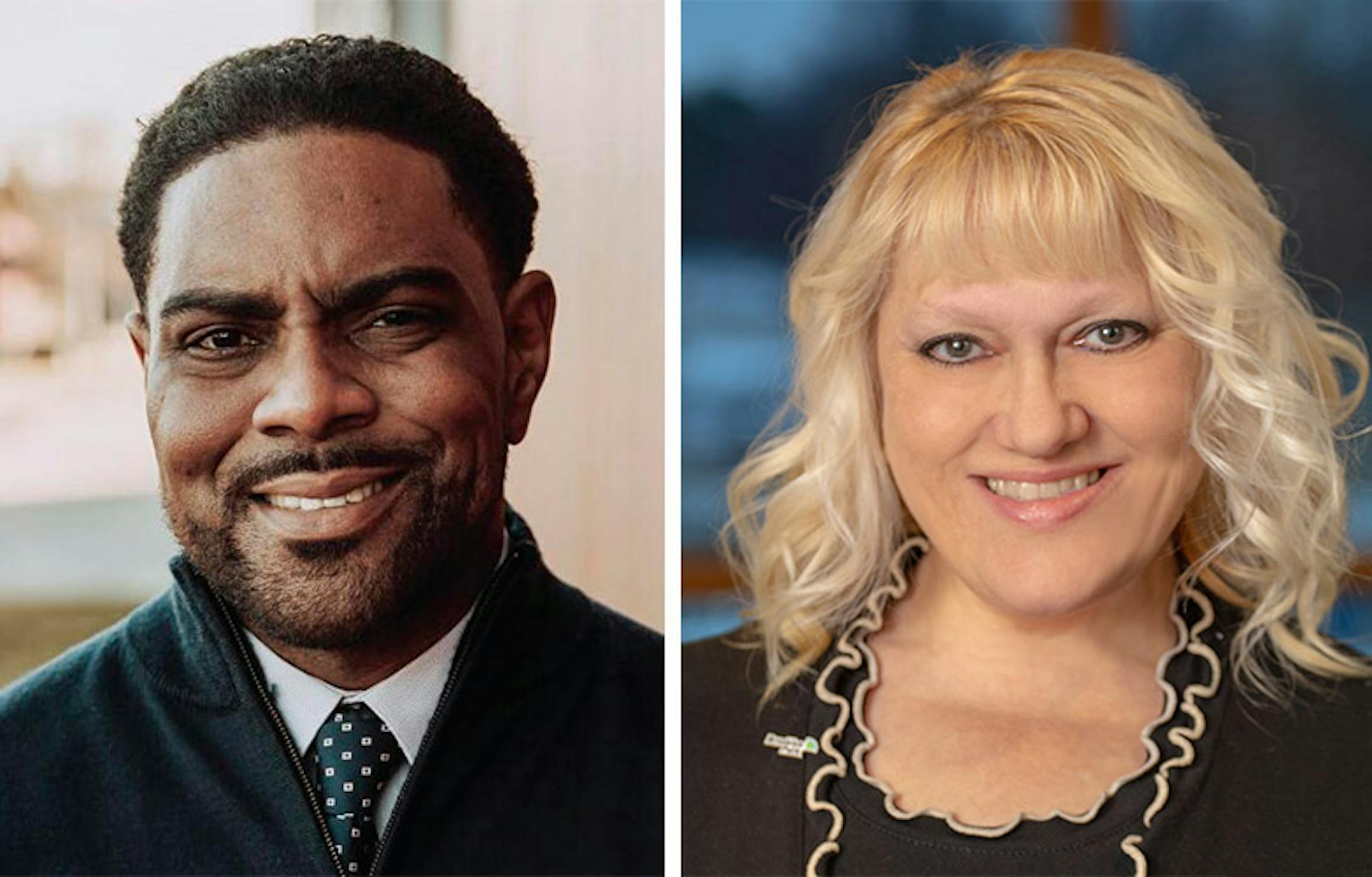 Hollies Winston and Lisa Jacobson are vying to be Brooklyn Park's next mayor.