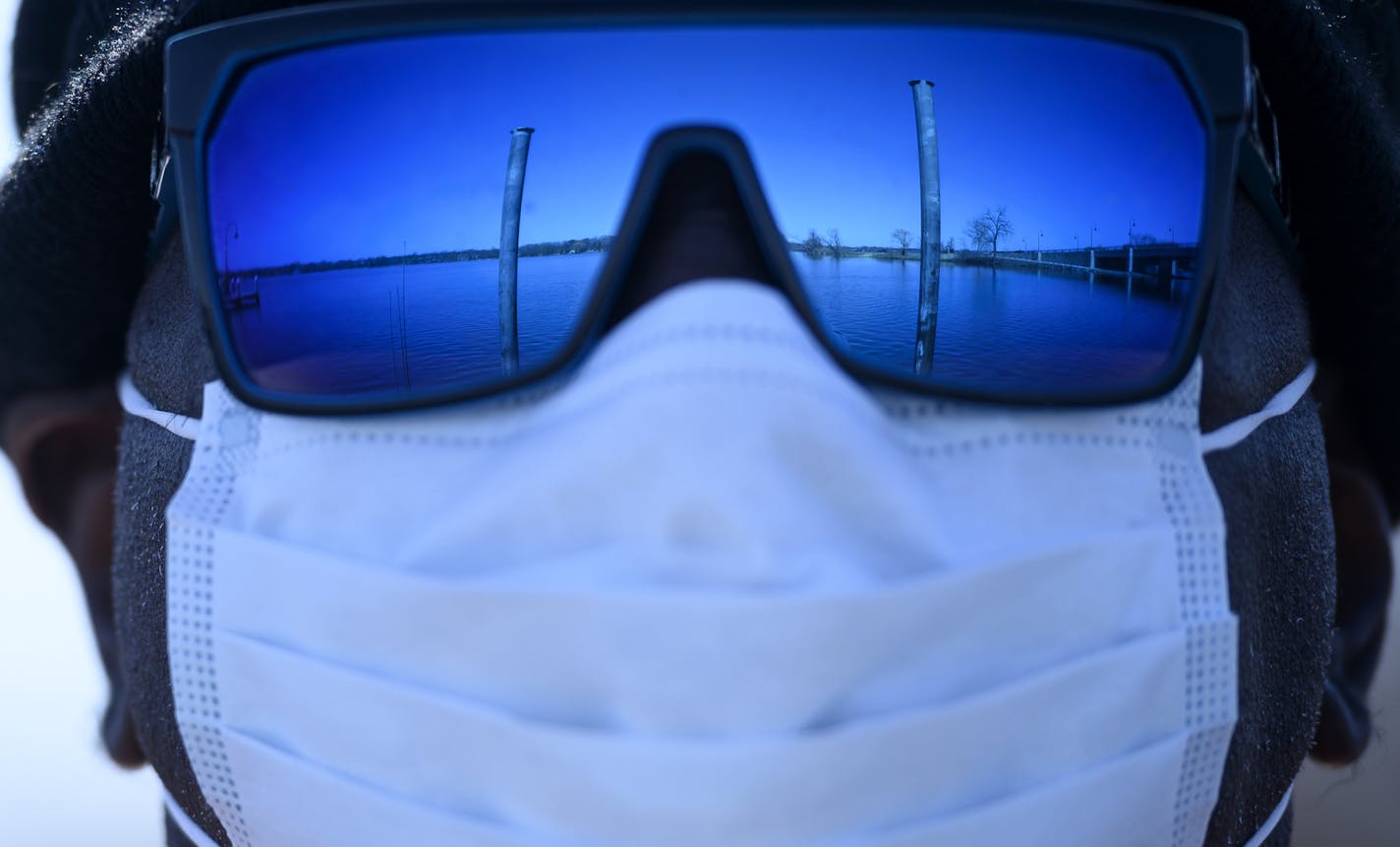 Lake Minnetonka was reflected in the glasses of Mike Kirby, of Brooklyn Park, as he stood on the docks at the Gray's Bay Boat Launch while waiting for his friend to check out a boat for sale Saturday. ] Aaron Lavinsky &#x2022; aaron.lavinsky@startribune.com People are already boating and posting tips about how to do that while socially distancing. And lots of debate about whether marinas qualify as essential businesses. It seems unlikely given that the language seems dated and rooted in the need