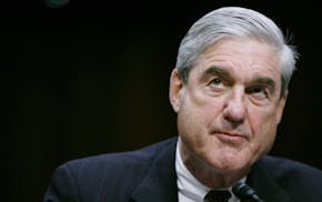 Robert Mueller on February 16, 2011, as he testifies before a Senate Intelligence Committee hearing in Washington, D.C.