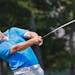 Jordan Spieth hits a drive on the first hole during the fourth round of the PGA Championship golf tournament Sunday, Aug. 16, 2015, at Whistling Strai