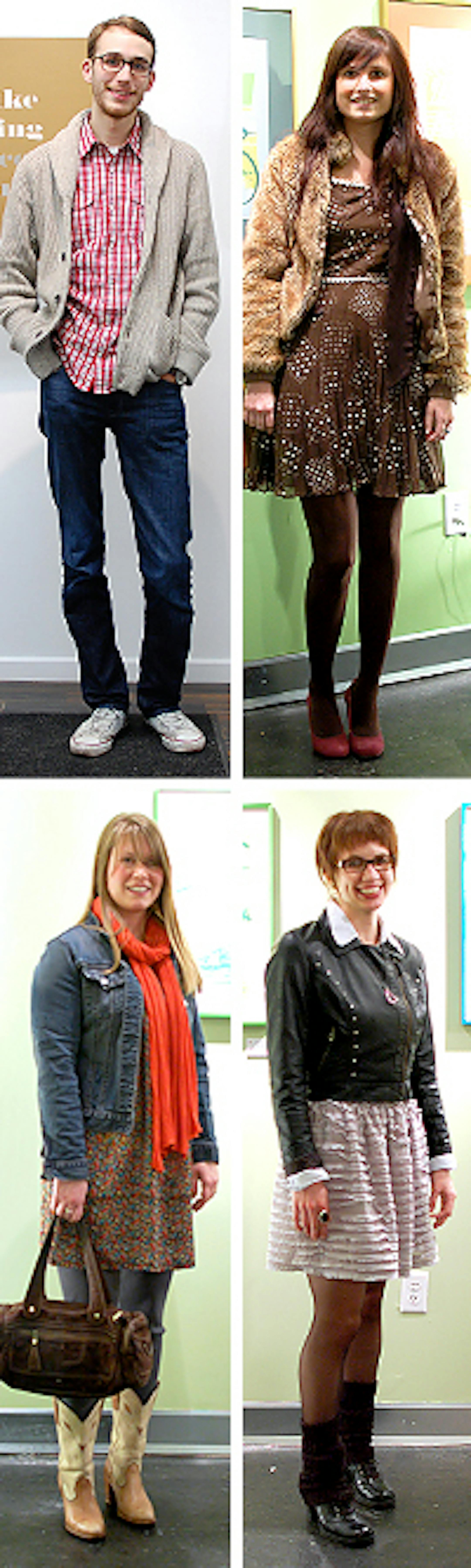 Clockwise from top - Derek Klamerus, April Rosentreter, Alicia Bauers, Karyn Hjelden