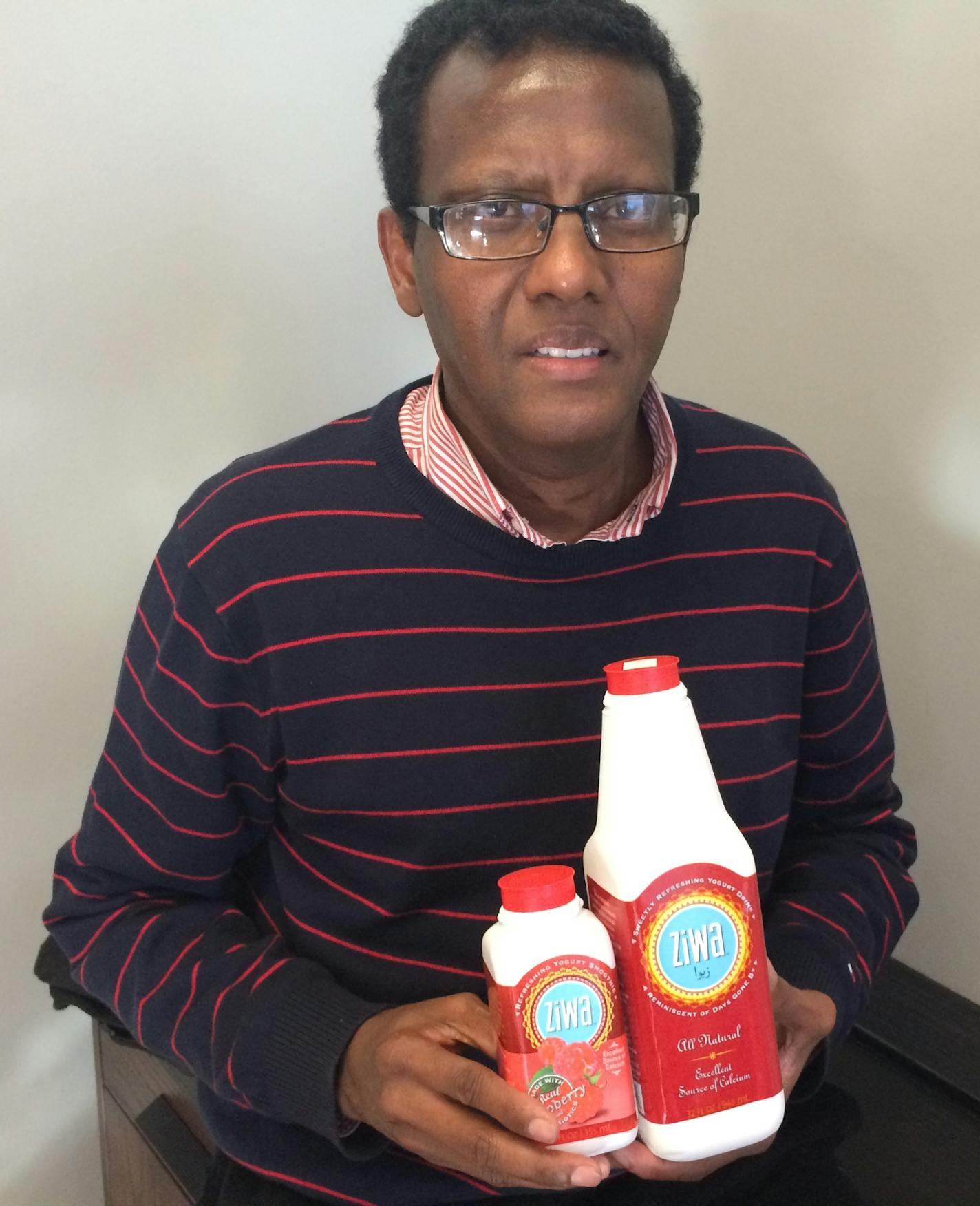 Mohamed Ismail, founder of Acacia-TreeBev.com and its Ziwa line of yogurt products. Photo: Neal.St.Anthony@startribune.com