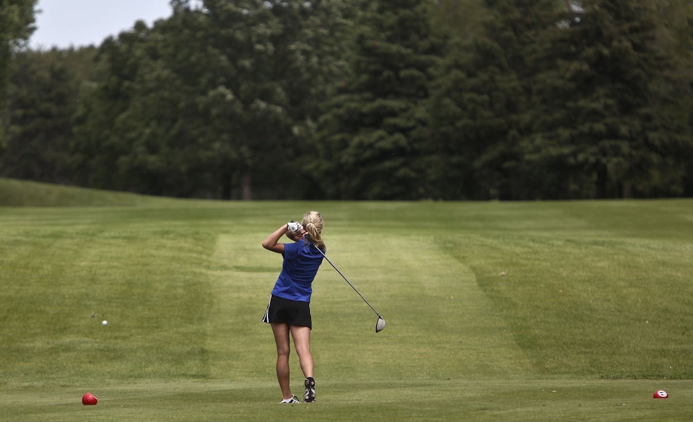 Bunker Hills Golf Course, a frequent host of the Class 3A state tournament for boys and girls, is playing host to a senior golf showcase on June 9-10, organized by the Minnesota PGA. This photo is from Day 1 in 2011.