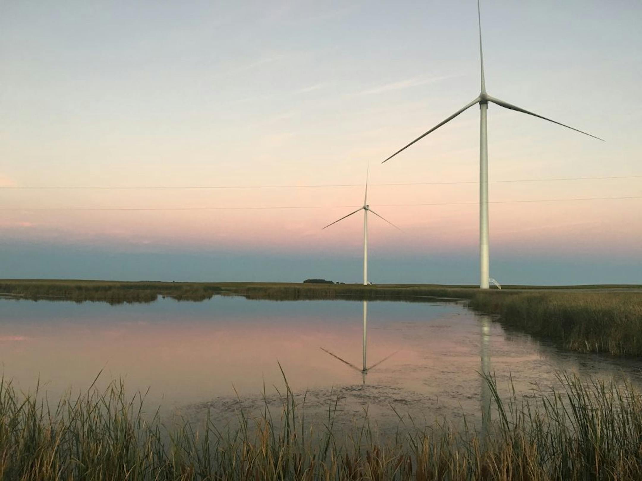 Xcel plans to build a larger wind farm than this one in Courtenay, S.D., in the state. Xce handout art