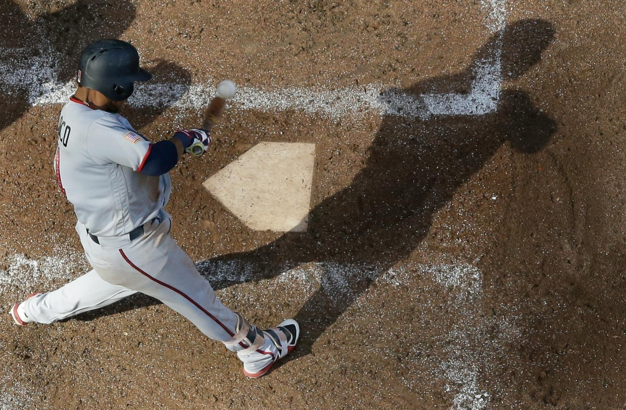 The Twins' Jorge Polanco went 2-for-3 with an RBI on Wednesday against the Brewers to finish 3-for-11 in the series.
