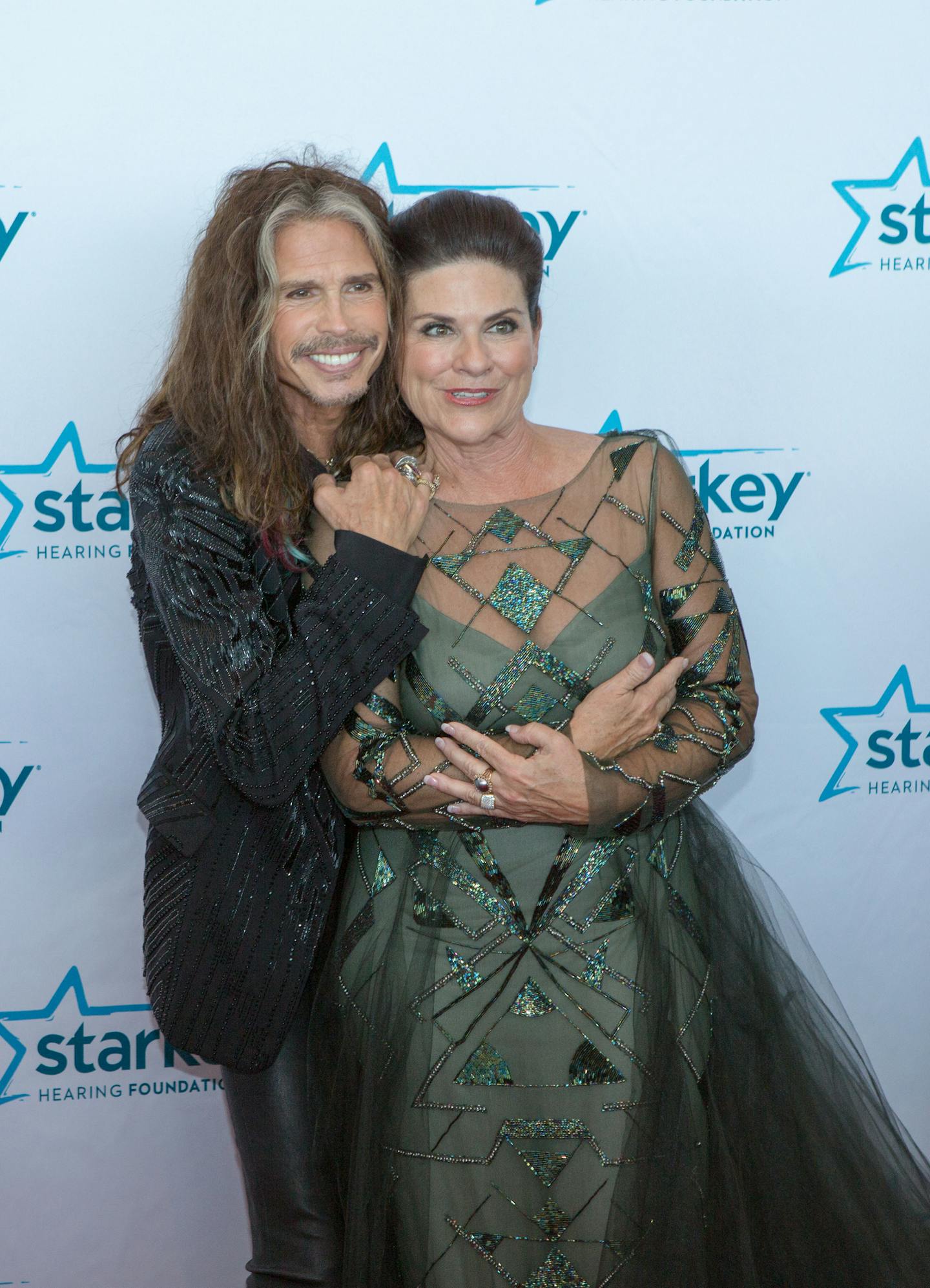 Steven Tyler and Tani Austin on the red carpet at the Starkey Hearing Foundation "So The World May Hear" Gala. [ Special to Star Tribune, photo by Matt Blewett, Matte B Photography, matt@mattebphoto.com, July 16, 2017, Starkey Hearing Foundation "So The World May Hear" Gala, The Saint Paul RiverCentre, St. Paul, Minnesota, SAXO&#xa0;1004106817 STARKEY071717 Tani Austin is the wife of William Austin (started Starkey)