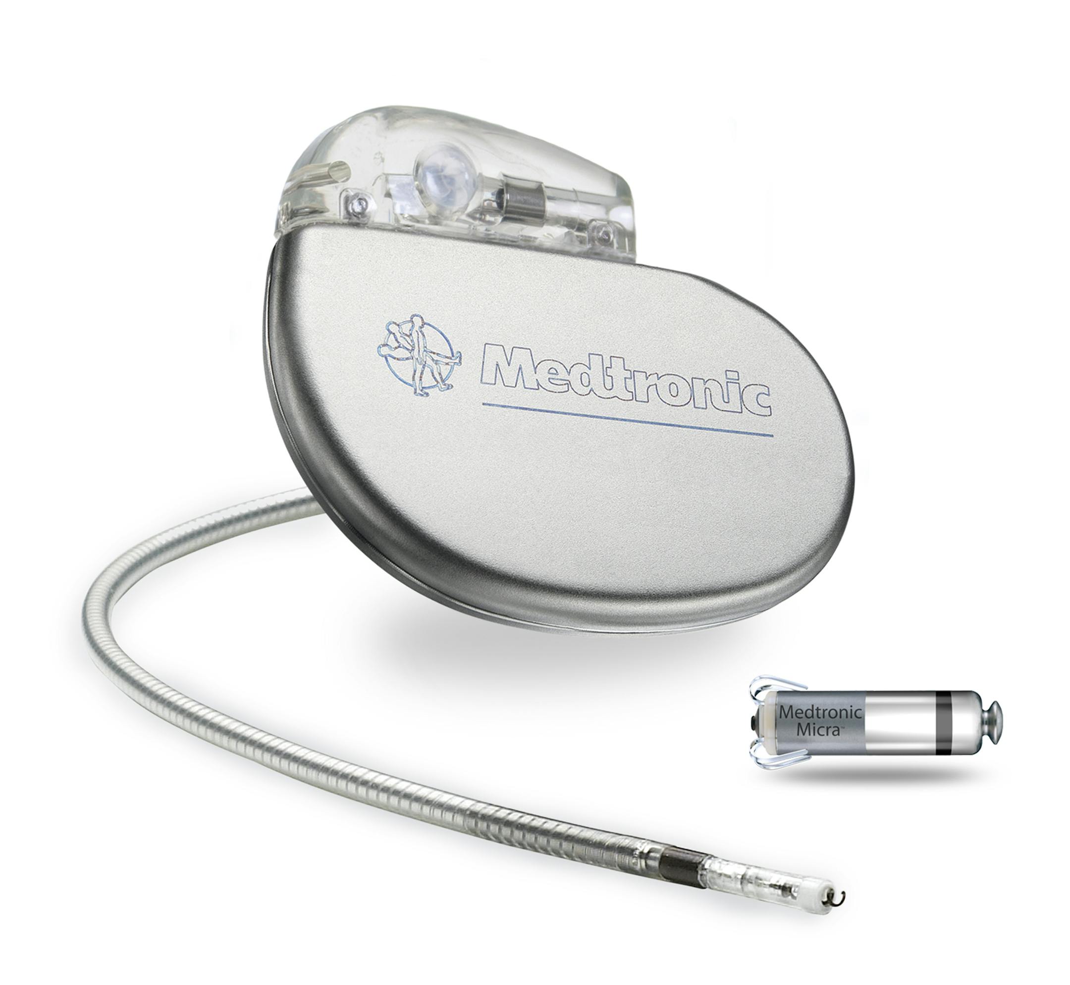 Comparative image of the Micra pacemaker. provided by Medtronic - Medtronic has received European approval to sell what the company says is the world's smallest pacemaker. The size of large almond, the Micra pacemaker attaches directly to the heart and is designed to be implanted through a thin tube. This avoids the need for a "pocket" inside the body where a traditional pacemaker would sit, and it also avoids the electric lead wires that have caused tens of thousands of recalls of surgically im