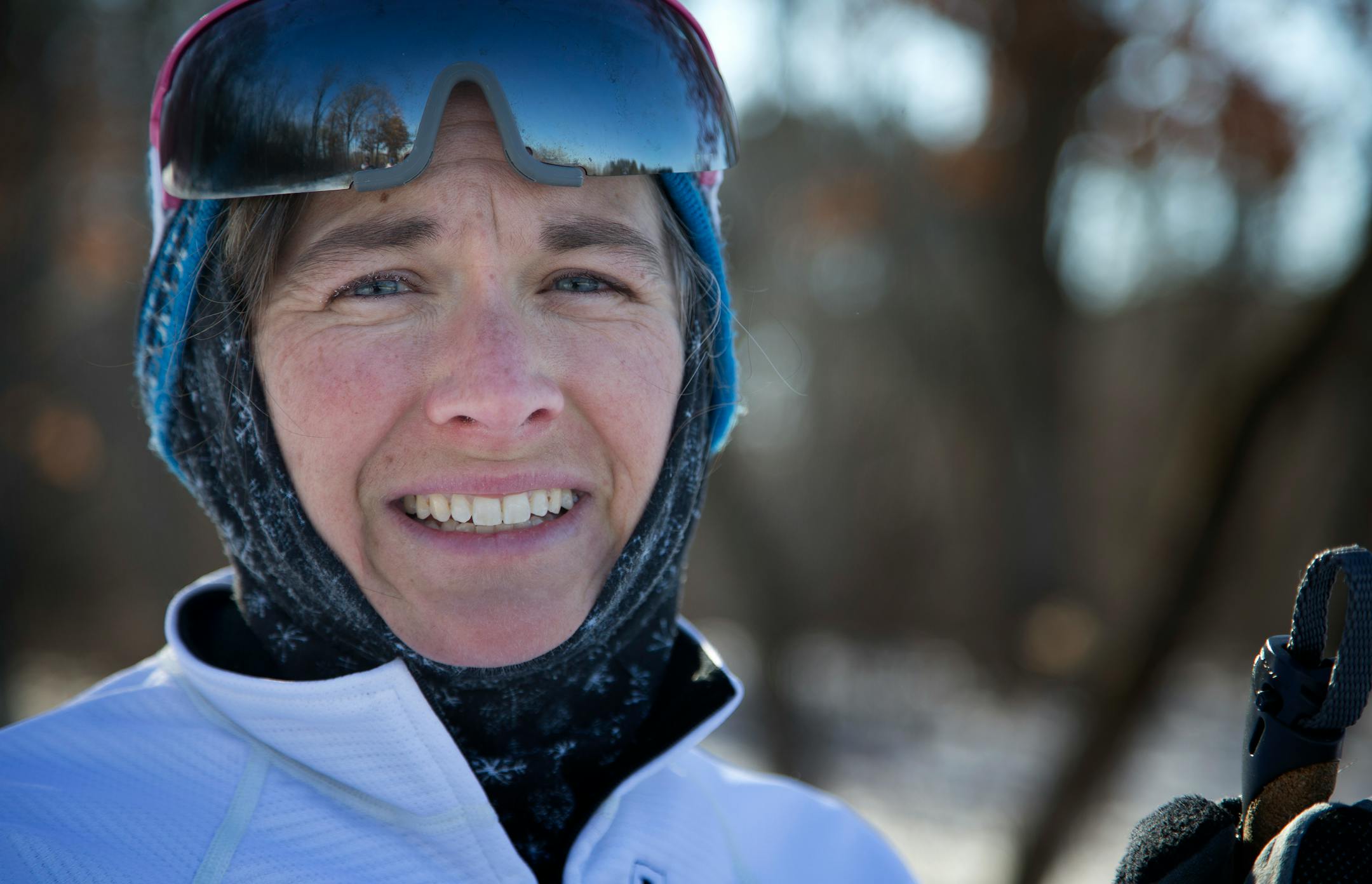 Heather Norton-Bower photographed at Lake Elmo Park Reserve. ] CARLOS GONZALEZ cgonzalez@startribune.com, February 5, 2015, Lake Elmo , Minn., Lake Elmo Park Reserve, American Birkebeiner ski, Left to right, Margie Nelson, Kitty Earl-Torniainen and Heather Norton-Bower.