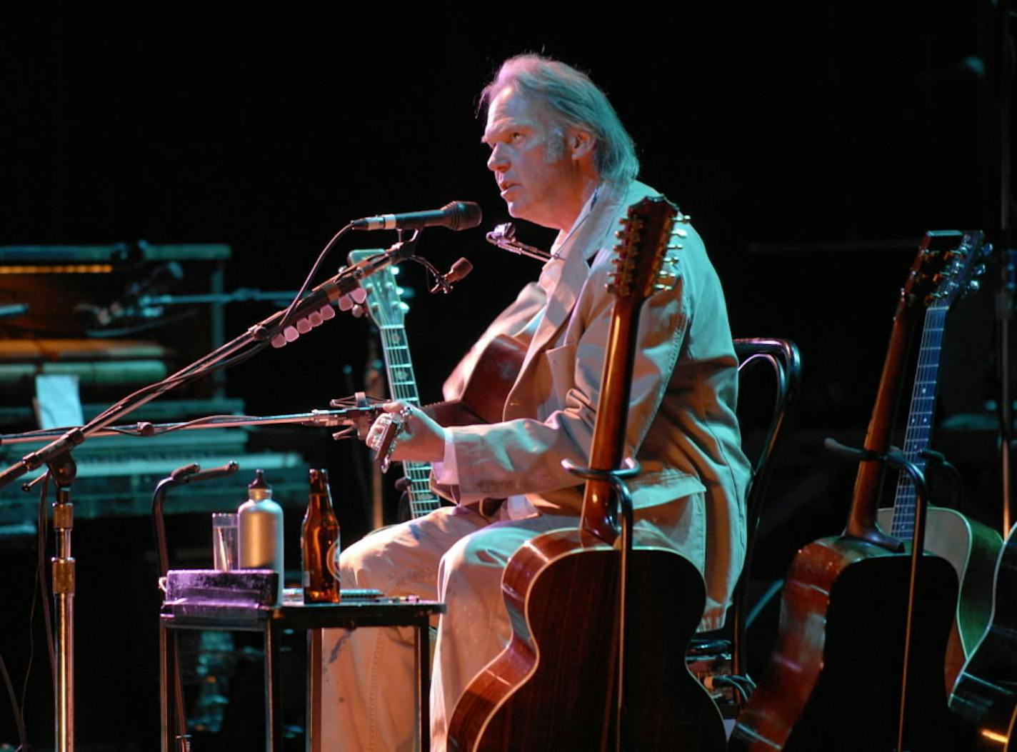 Neil Young also performed unplugged at Northrop in 2007 and 2010, before the auditorium's $88 million makeover.