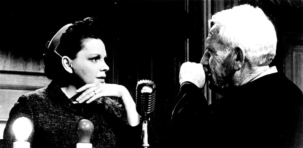 Judy Garland and Spencer Tracy in 'Judgment at Nuremberg.'