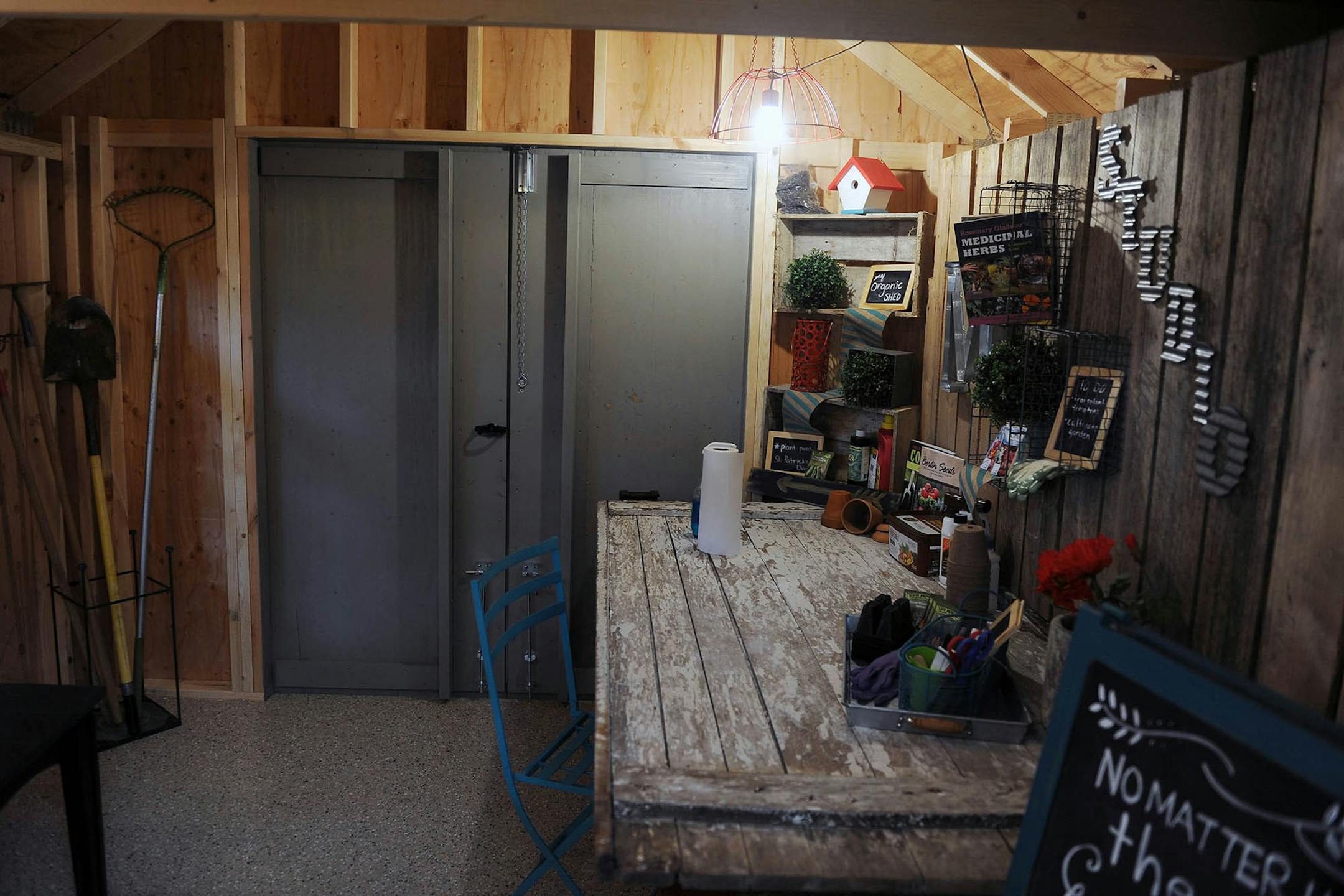 You never know quite what you'll find when cleaning out the shed.