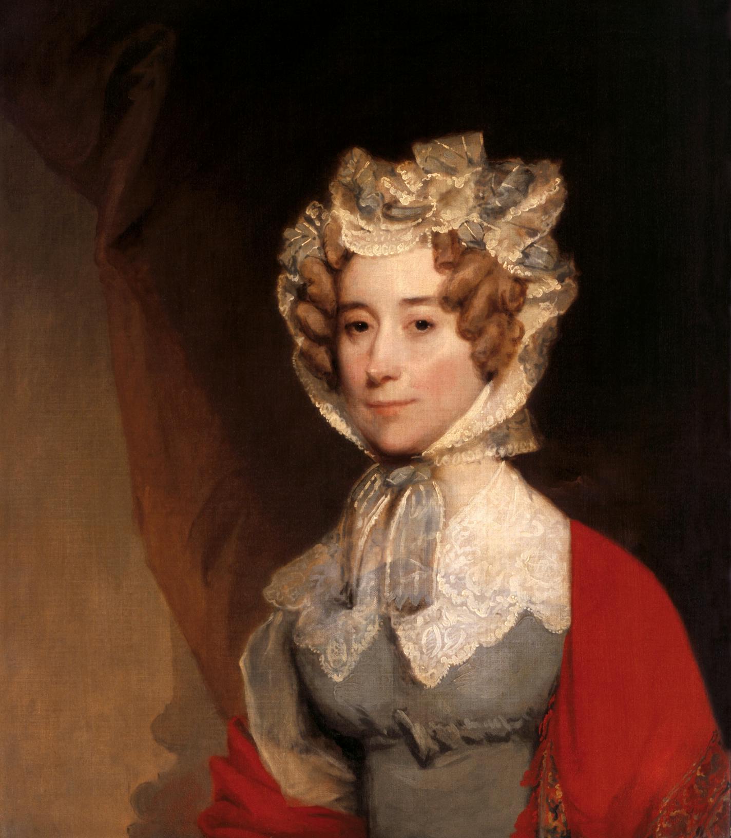 Louisa Adams, wife of John Quincy Adams, by Gilbert Stuart.