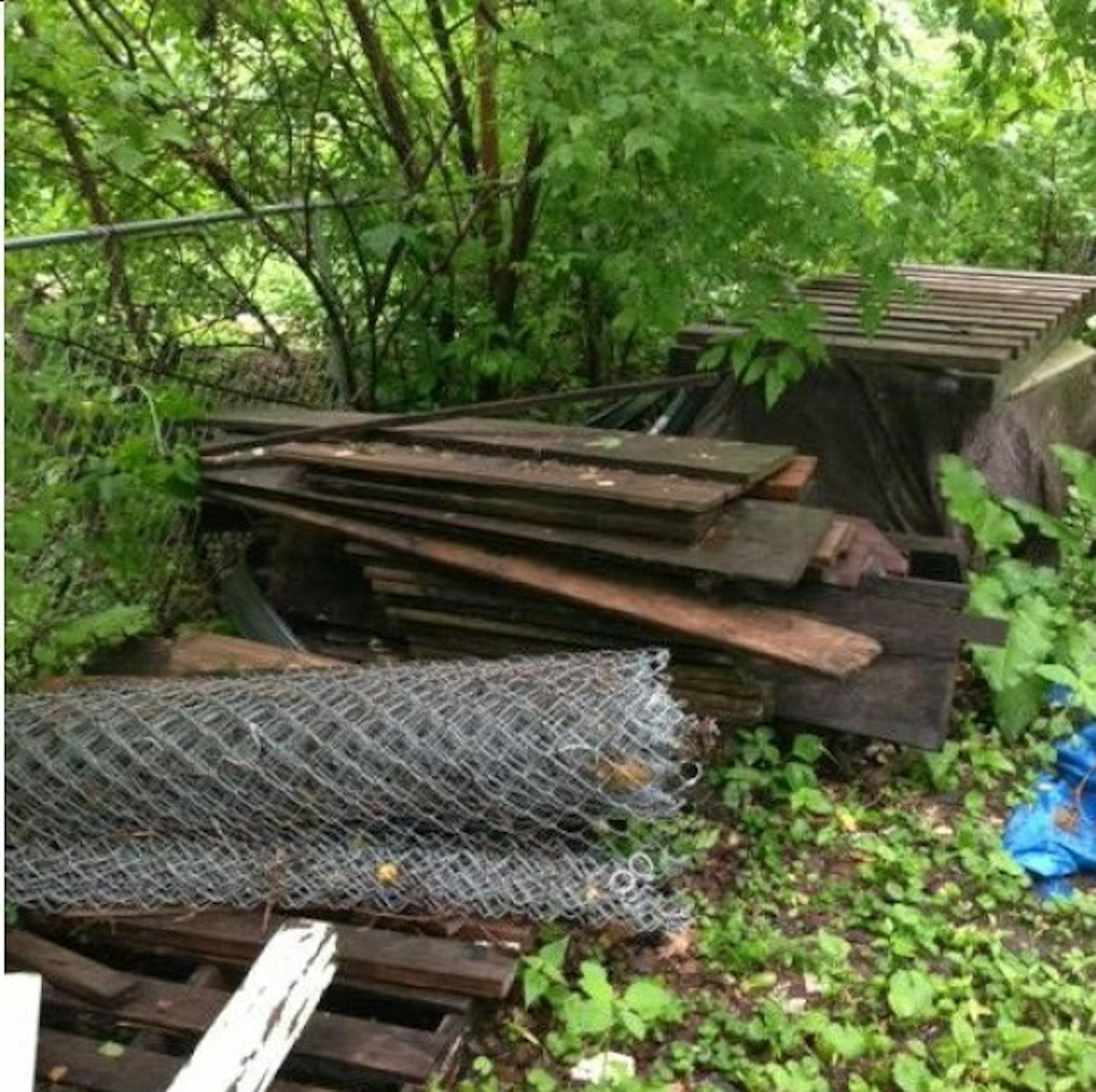 The offending junk (photo from Jeff Barth)