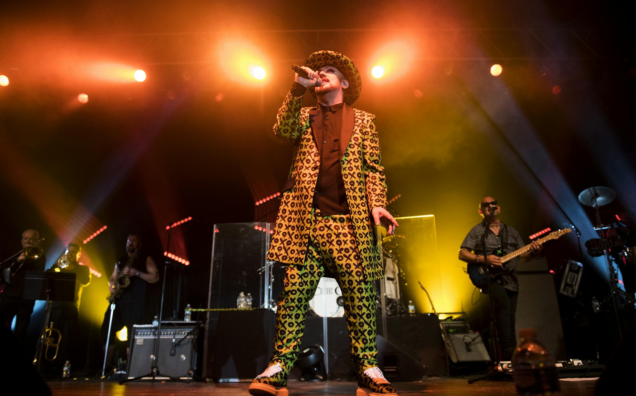 Boy George performed with the rest of Culture Club at Myth Nightclub on Sunday evening. ] Isaac Hale ï isaac.hale@startribune.com Culture Club performed at Myth Nightclub in Maplewood, MN, on Sunday, July 24, 2016.