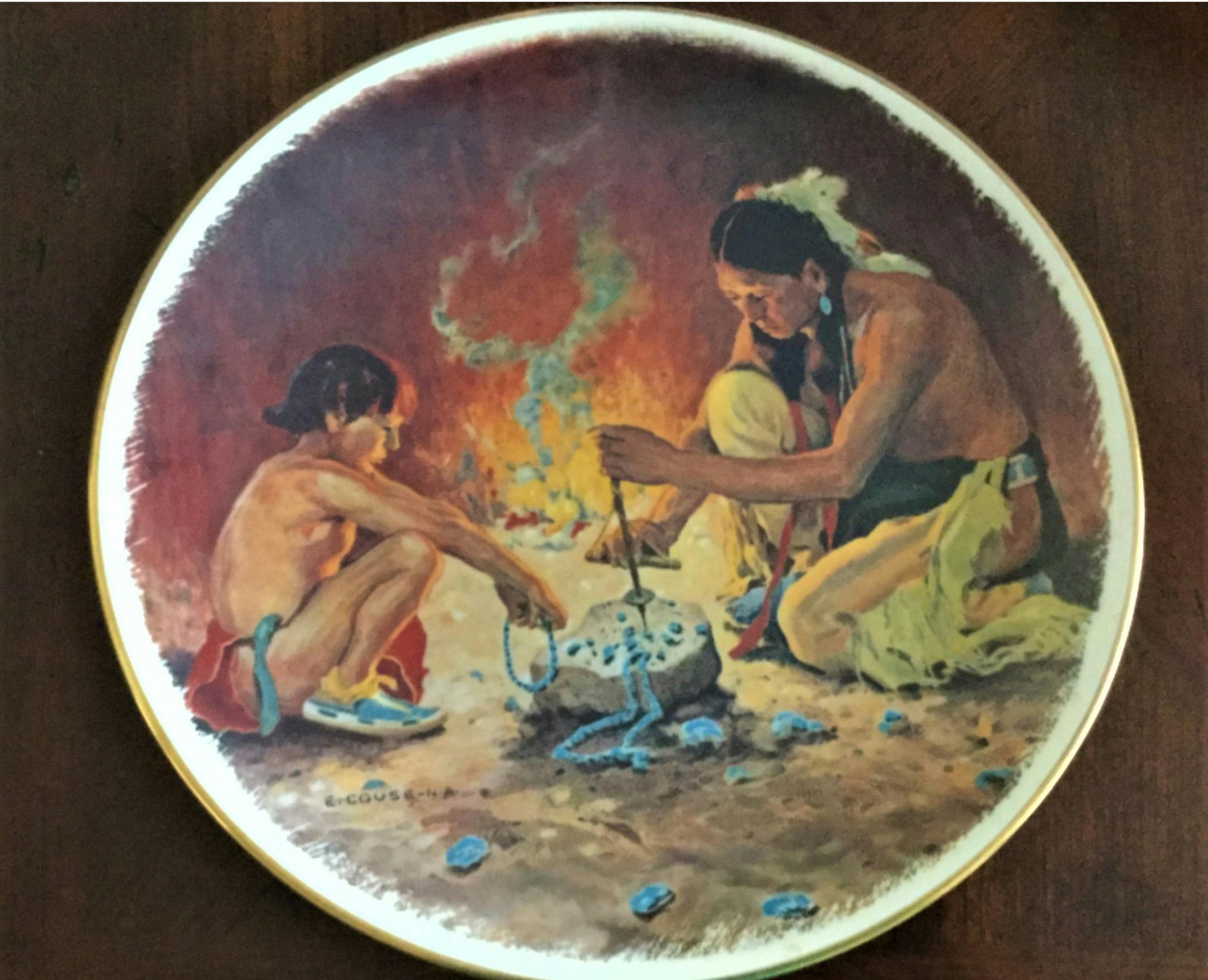 Yes, this attractive plate has a connection to America’s railroads. (Handout/TNS)