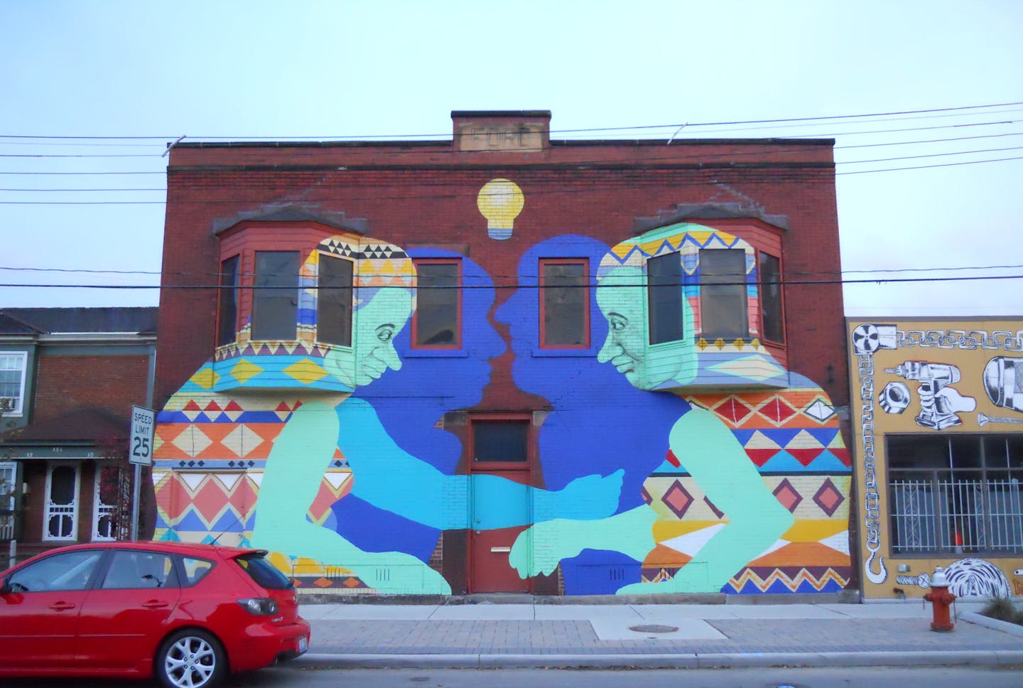 A mural in the Waterloo Arts & Entertainment District,.