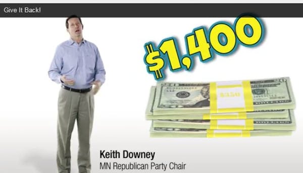 The Minnesota Republican Party is running this ad about returning the state's budget surplus.