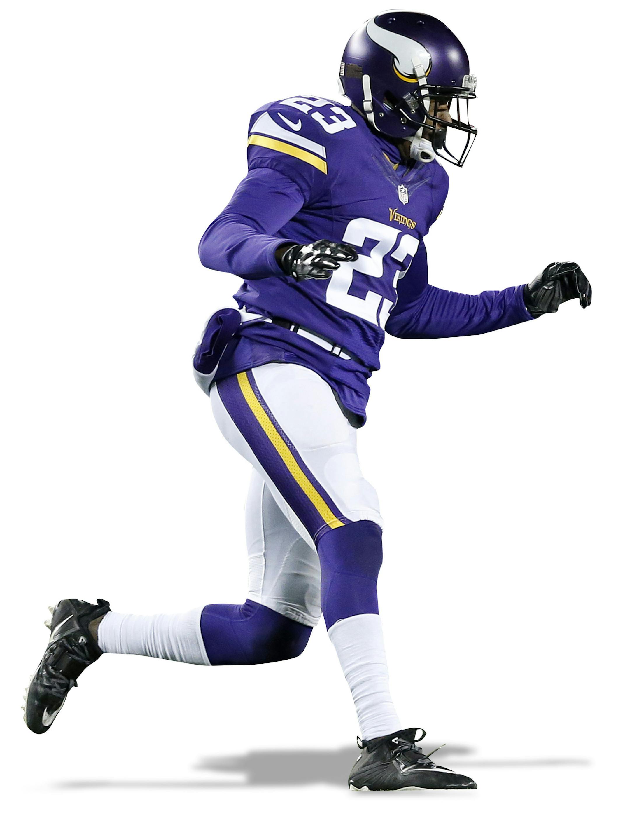 Rueben Randle (82) broke away from Terence Newman (23) and Andrew Sendejo (34) for a 72-yard touchdown pass in the third quarter. ] CARLOS GONZALEZ &#xef; cgonzalez@startribune.com - December 27, 2015, Minneapolis, MN, TCF Bank Stadium, NFL, Minnesota Vikings vs. New York Giants ORG XMIT: MIN1512272253212006