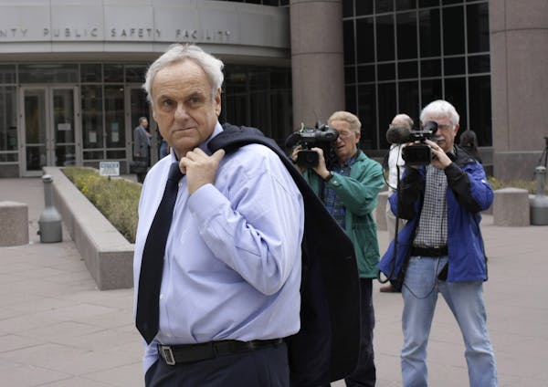 Denny Hecker, pictured after his release from Hennepin County Jail in 2010. (TOM SWEENEY/Star Tribune file photo)