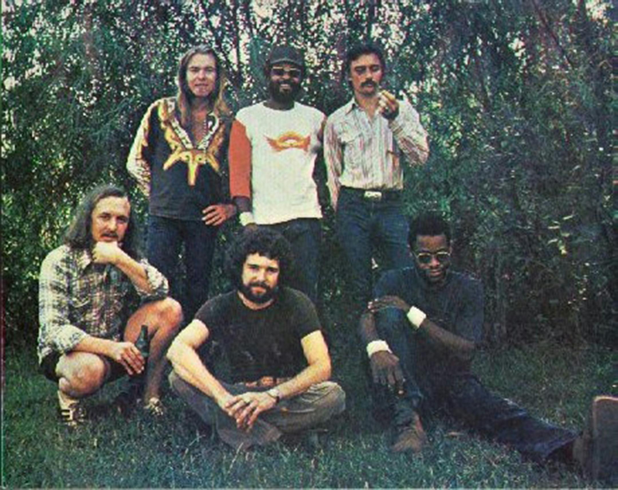 Chuck Leavell (front and center) during his days with the Allman Brothers. (Chuck Leavell)