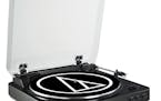 At $99, Audio-Technica’s AT-LP60 turntable supplies quality sound at an affordable price.