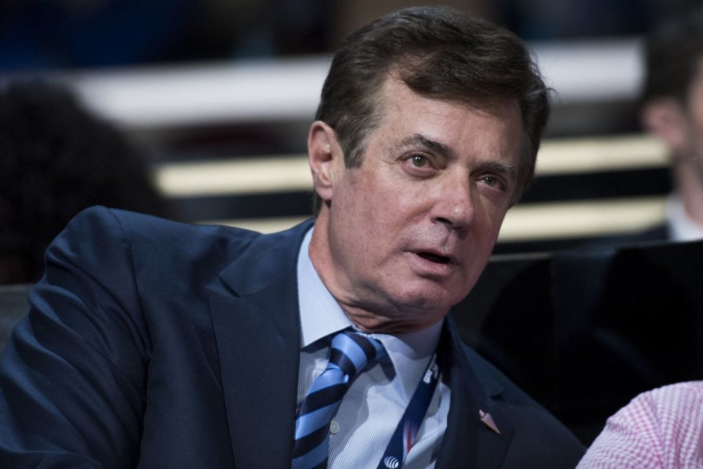 Paul Manafort on July 19, 2016 on the floor of the Quicken Loans Arena at the Republican National Convention in Cleveland, Ohio.