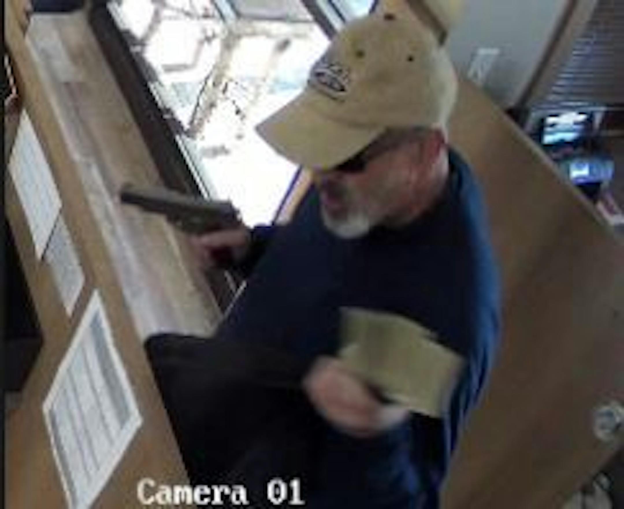 Authorities are looking for this bank robbery suspect. Credit: Provided by the Crow Wing County Sheriff's Office