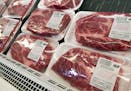 Packaged meat is seen at a grocery store Tuesday, May 19, 2015, in Montreal. Agriculture Minister Gerry Ritz says Canada and Mexico will ask the World