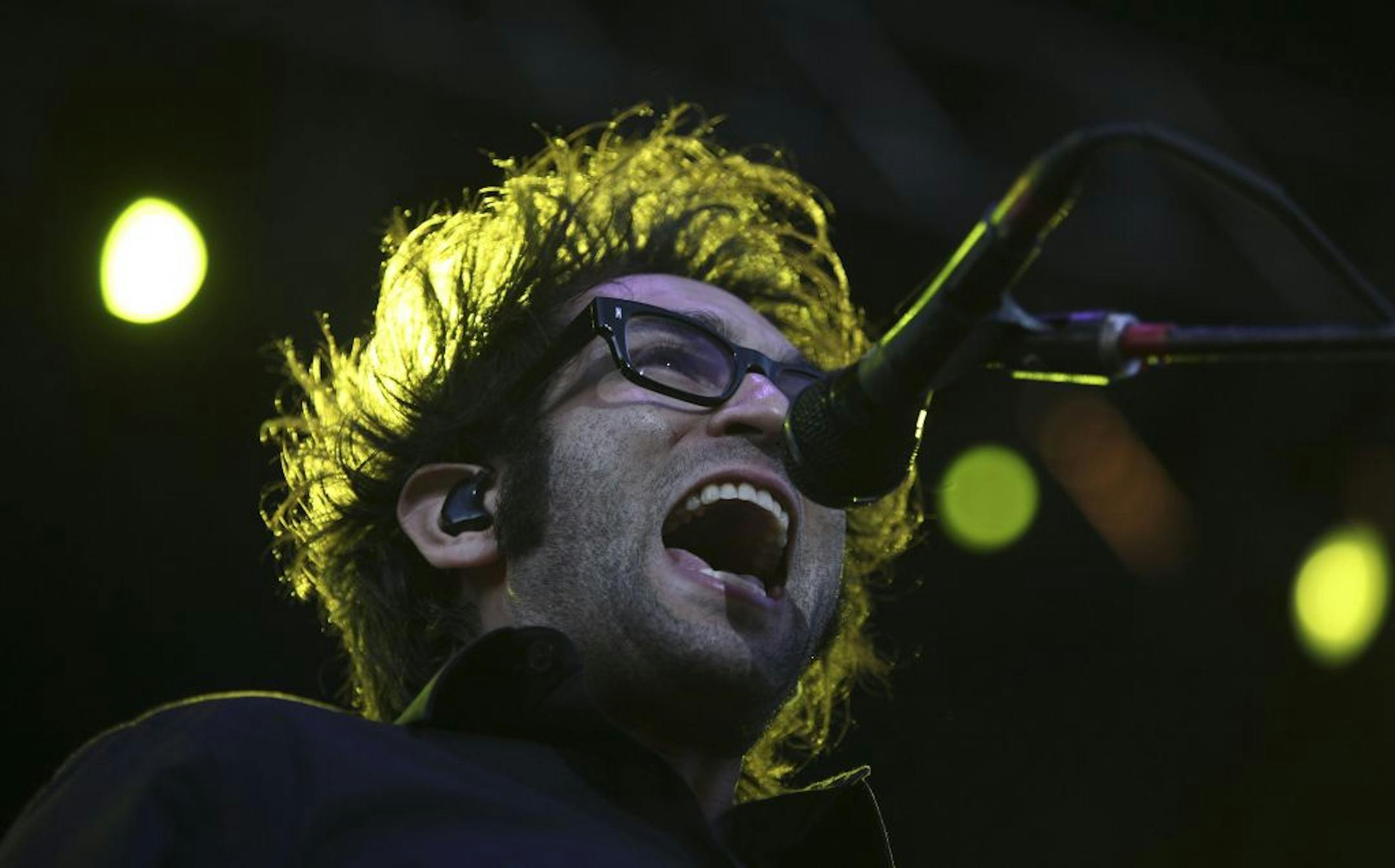 Hurricane Sandy rearranged Motion City Soundtrack's East Coast schedule, but not singer Justin Pierre's hair.