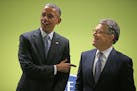President Barack Obama visited a Project CARE class with Secretery Thomas Perez and Senator Al Franken, Friday, June 27, 2014 in Minneapolis, MN. The 