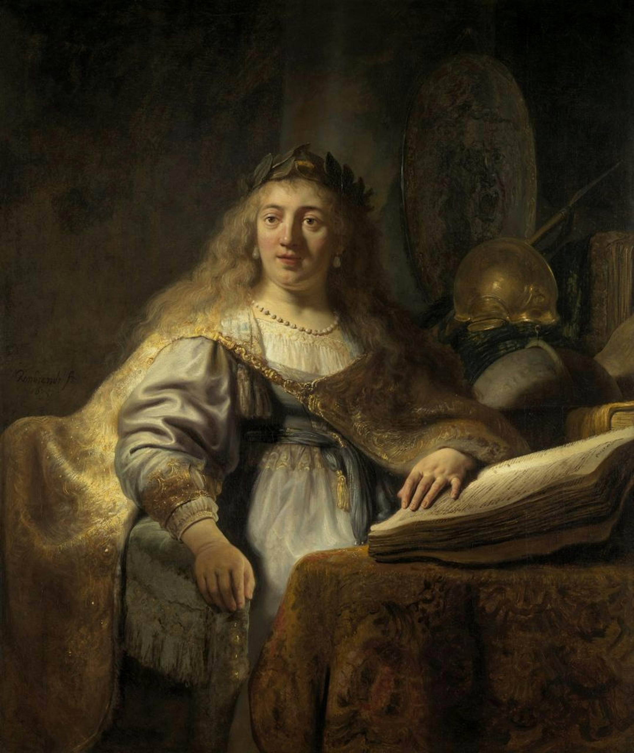"Minerva in Her Study" by Rembrandt