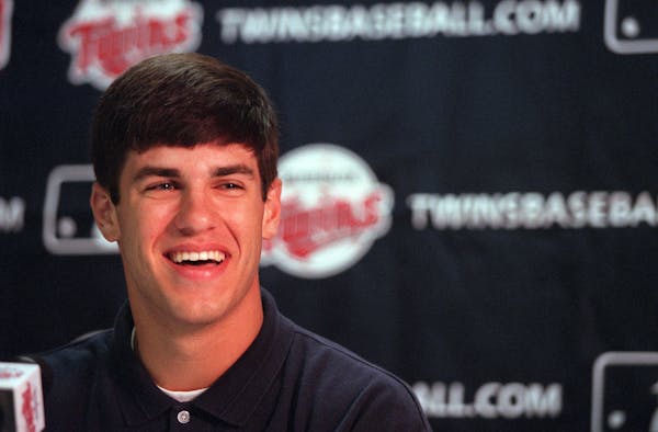 GENERAL INFORMATION: Twins press conference to announce the signing of No. 1 overall draft pick Joe Mauer, a Cretin-Derham Hall grad who will head to 