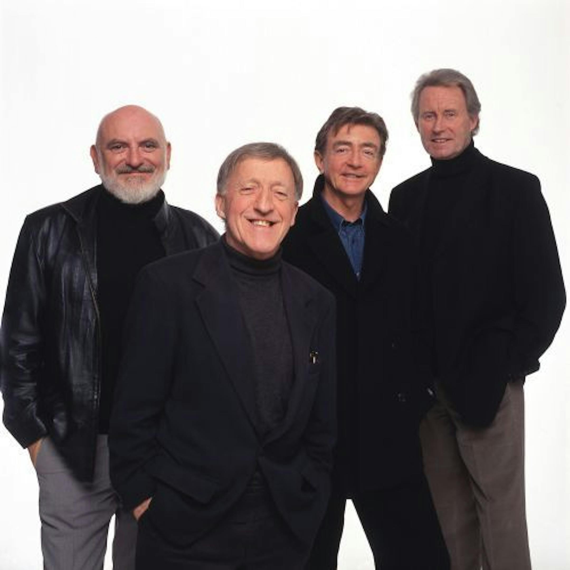 The Chieftains (from left to right), Matt Molloy, Paddy Moloney, Kevin Conneff and Sean Keane.