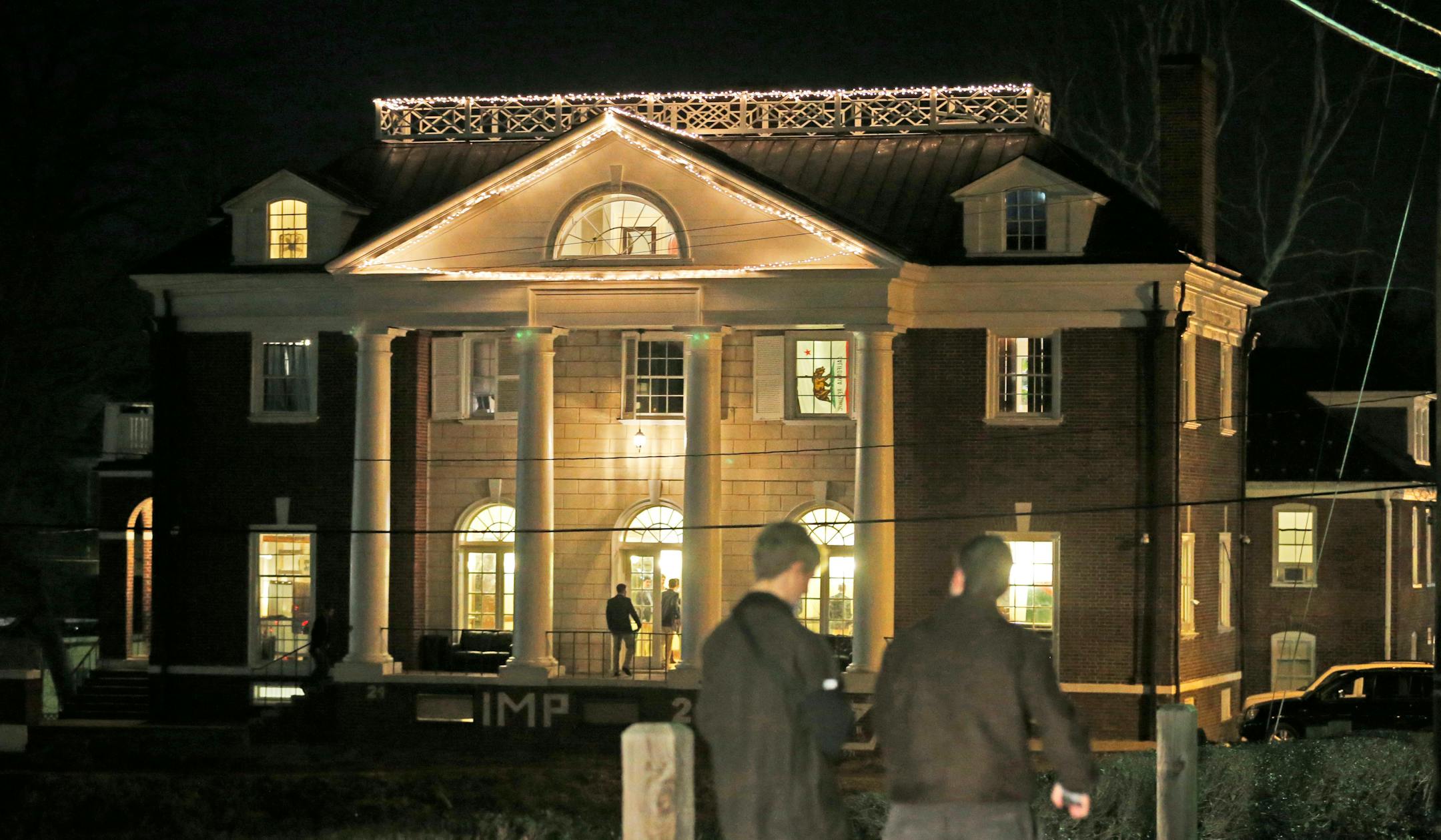 Students participating in rush passed by the Phi Kappa Psi house at the University of Virginia in Charlottesville, Va., in this Jan. 15, 2015 file photo. Now the Columbia Graduate School of Journalism is about to explain how it all went so wrong. The school's analysis of the editorial process that led to the November 2014 publication of "A Rape on Campus" in Rolling Stone magazine were released Sunday.